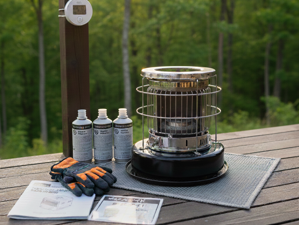 ガスヒーターセットの写真